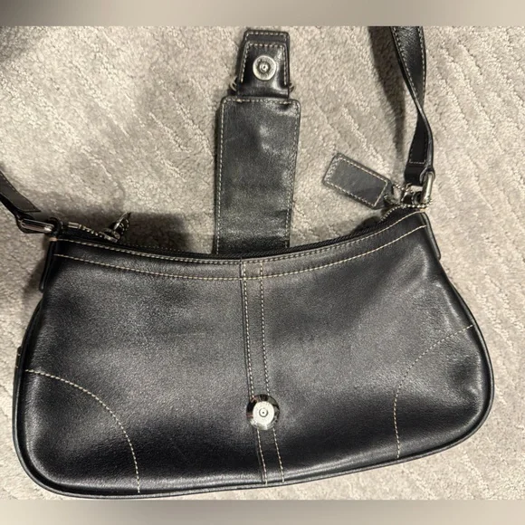 Coach Black Leather Bag - Picture 10 of 14